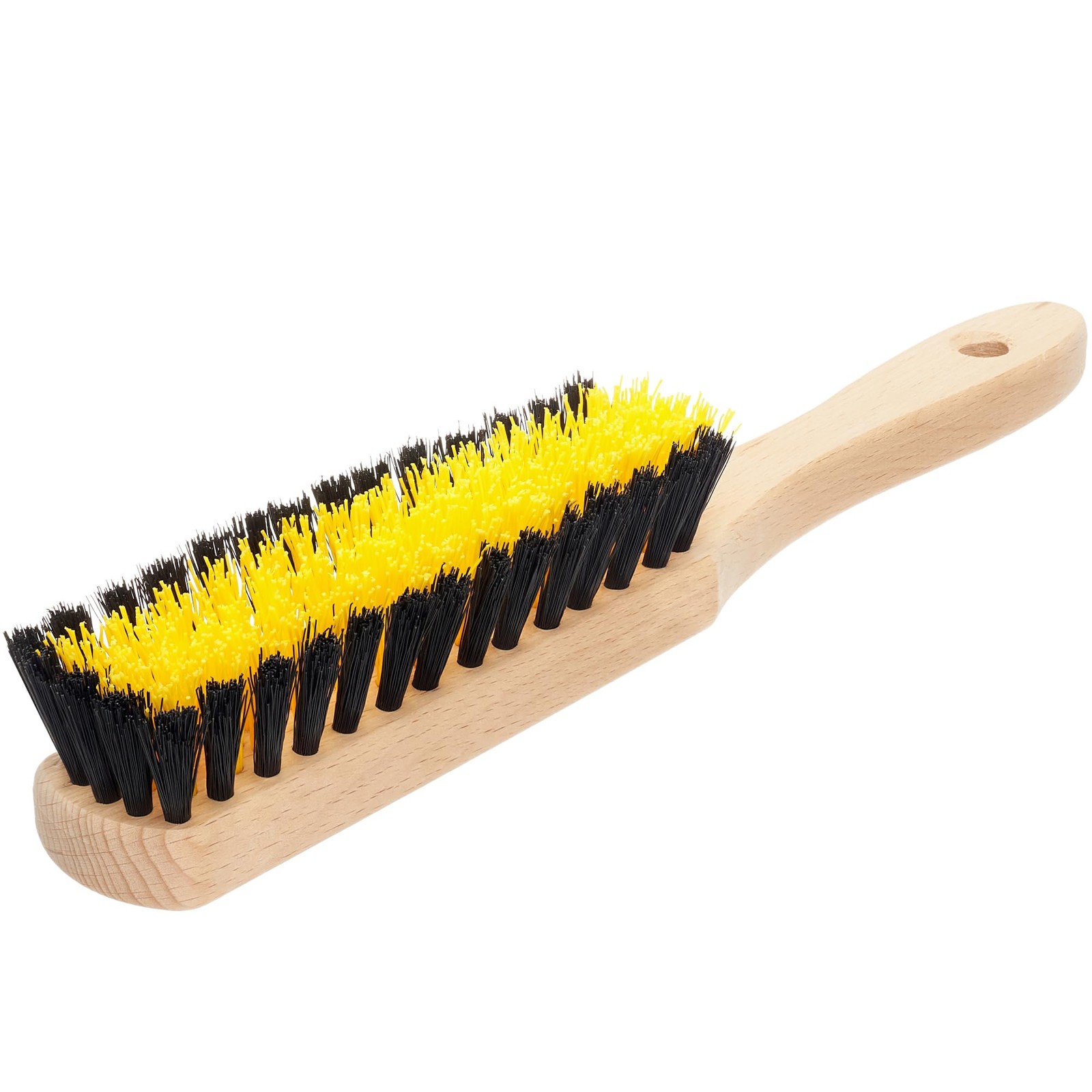 Carpet Cleaning Brush, Scrub Brush with Handle for Floor Black and Yellow