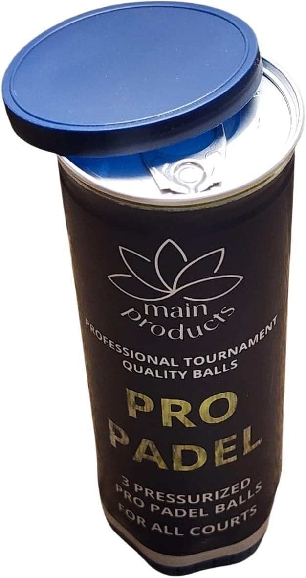 Padel Balls - Professional Tournament Quality Balls, 2 Tubes (6 Balls), 47% Wool