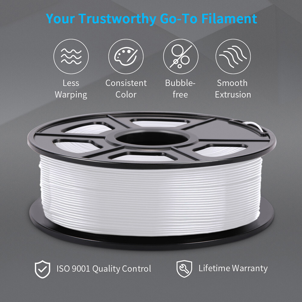 10×1KG SUNLU PLA Matte Meta PLA+ PETG SILK ABS 1KG TPU500G 3D Printer Filament