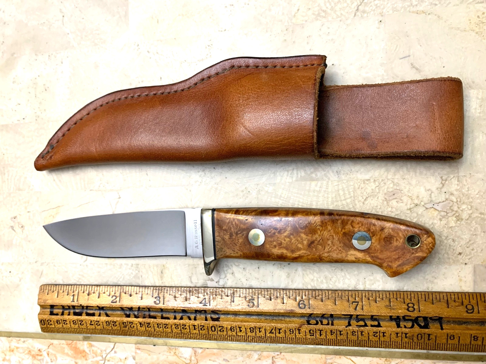*A.G.Russell*RW Loveless Design *Beretta* USA Knife Model Quince Seki Japan