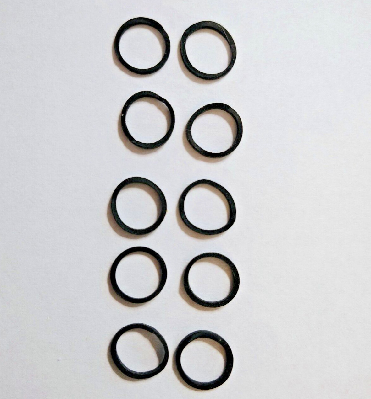 Ten (10) 11mm Square Audio / Video Replacement Belts - (CD/DVD/MD/Cassette)