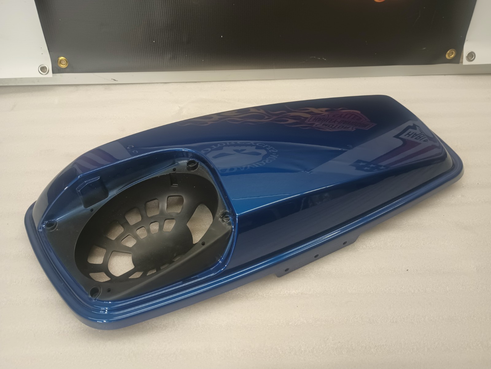 2015-16 Harley Davidson Touring Boom Audio Saddlebag Speaker Lids OEM