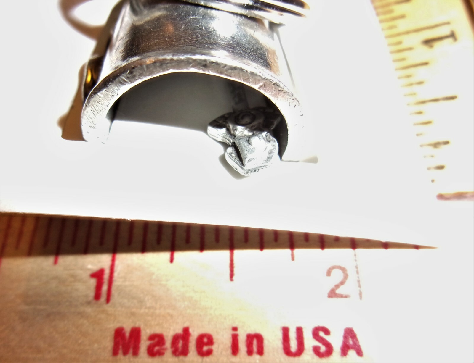 Plain "Gremlin Bell" good luck motorcycle riding charm ride guardian made USA