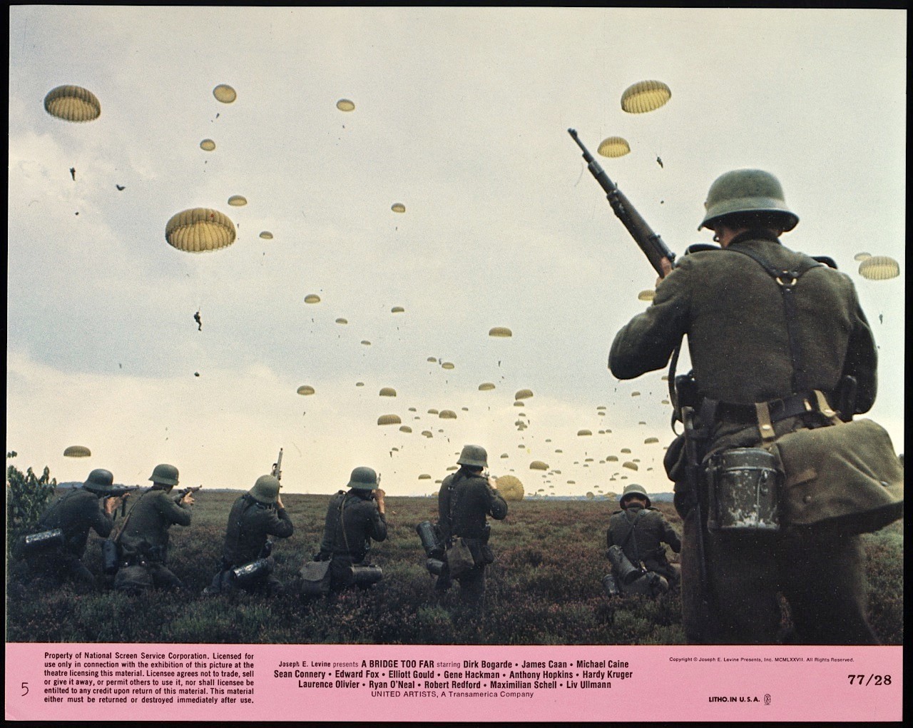 1977 A BRIDGE TOO FAR Lobby Card Set SEAN CONNERY Operation Market Garden WWII