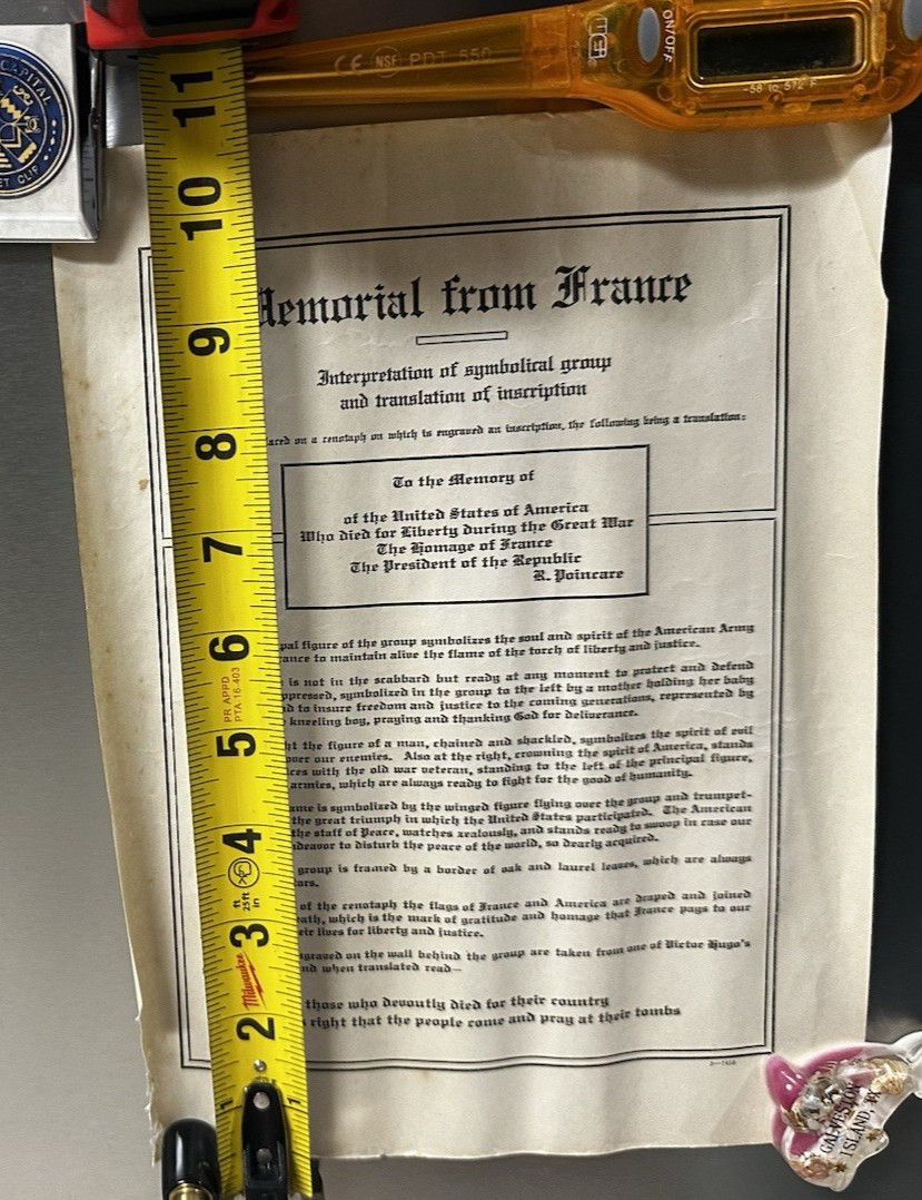 WWI KIA 6-Doc Set Pershing Hand Signed 145th Infantry Belgium 1918