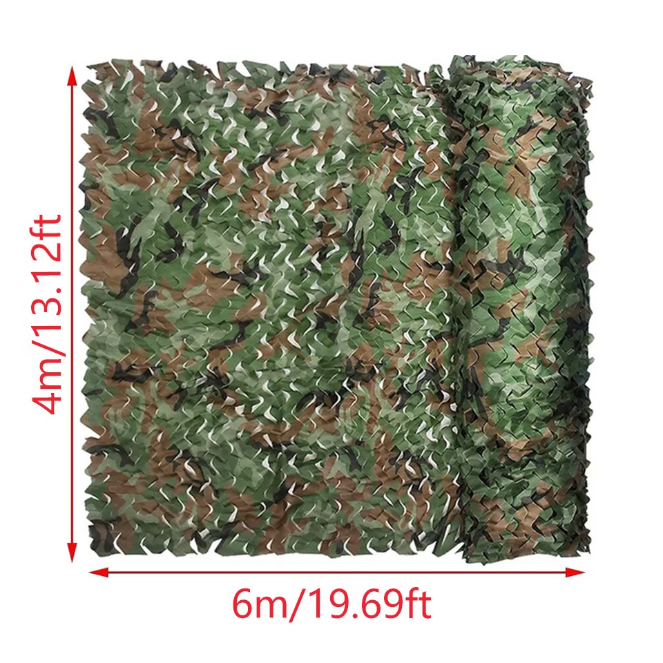 13x20ft Camping Camouflage Netting Military Camo Sunshade Mesh Hunting Car Cover