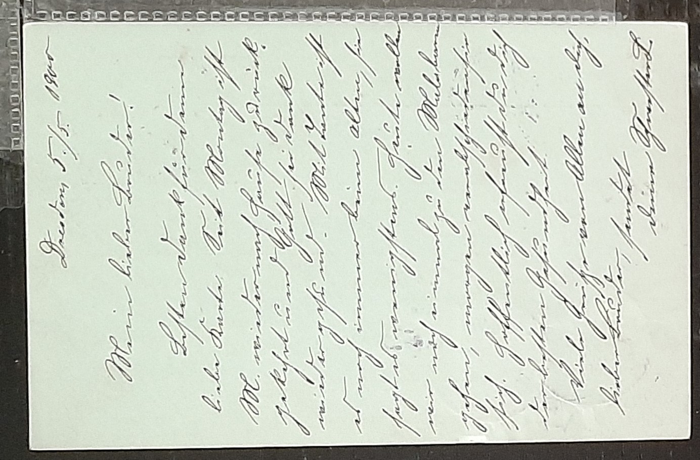 y(GER-865) GERMANY 1900 REICHPOST 2pf postal postcard used (3) different cards