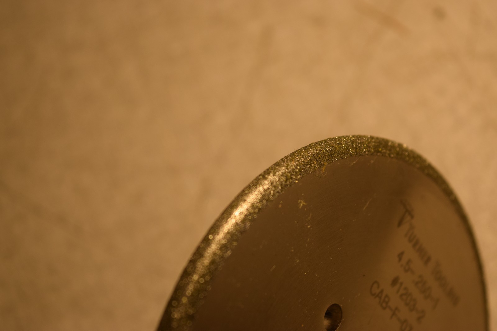 Turner Tooling 4.5-.250-1 CAB-F-07-15 1203-3 Grinding Wheel