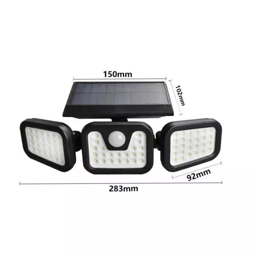 2 Pack LED Motion Sensor Solar Lights ,Outdoor IP65 Waterproof Security Lamp