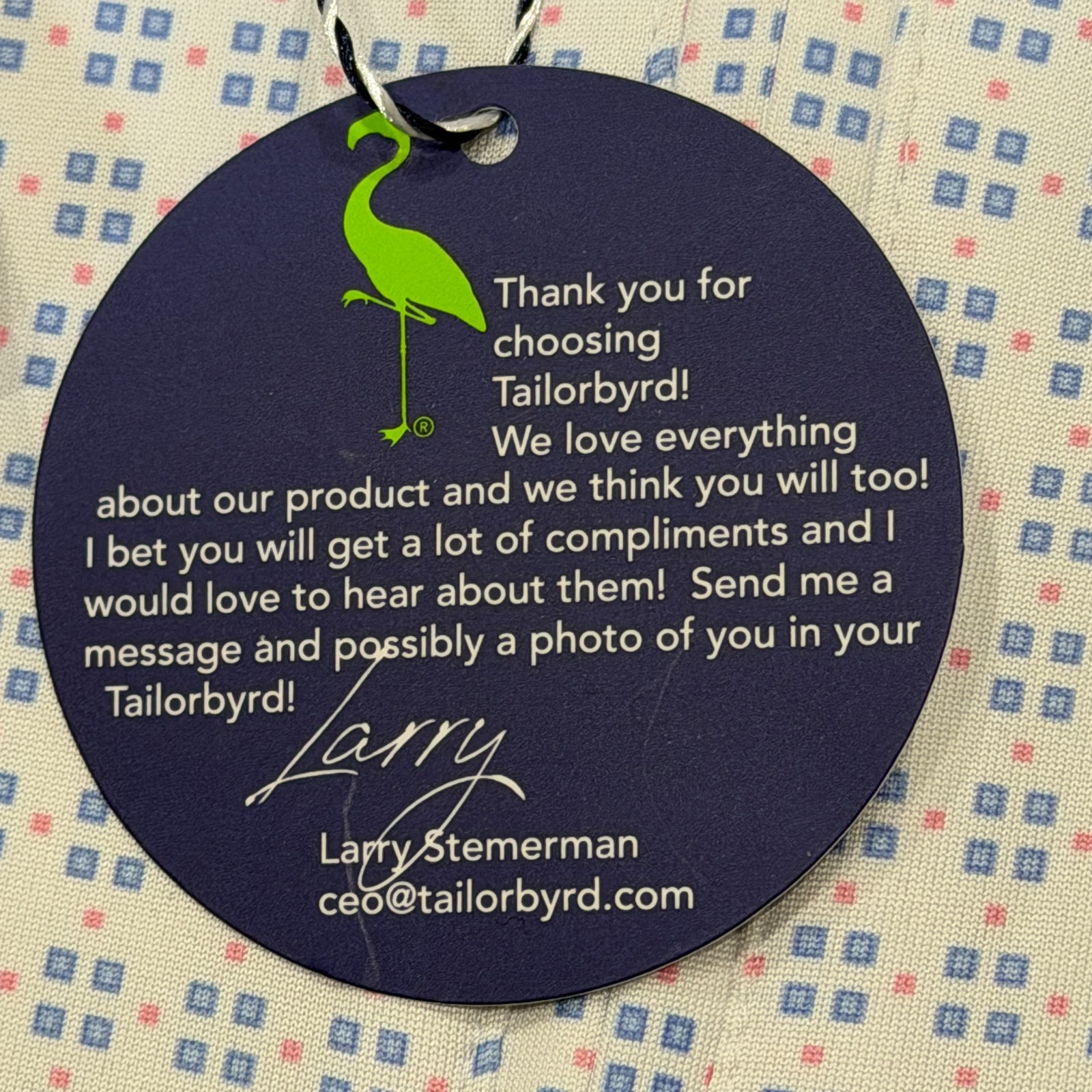 TailorByrd Performance 1/4 Zip Pullover Men's XL White Geo Print Active/Golf NWT