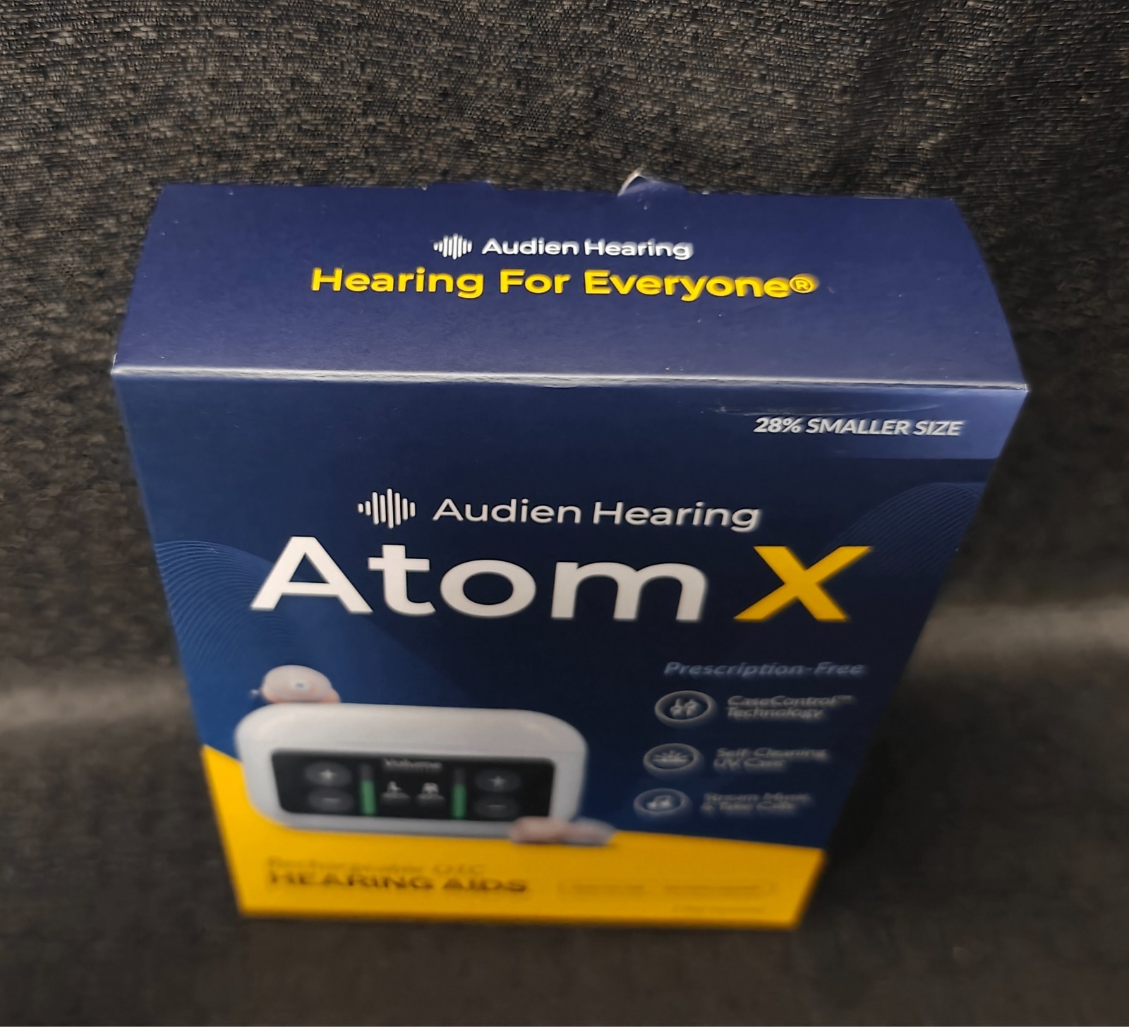 Audien Hearing ATOM X - Rechargeable OTC Hearing Aids NEWEST MODEL (NEW SEALED)
