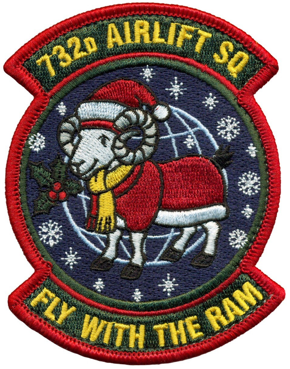 USAF 732d AIRLIFT SQUADRON – CHRISTMAS - PATCH
