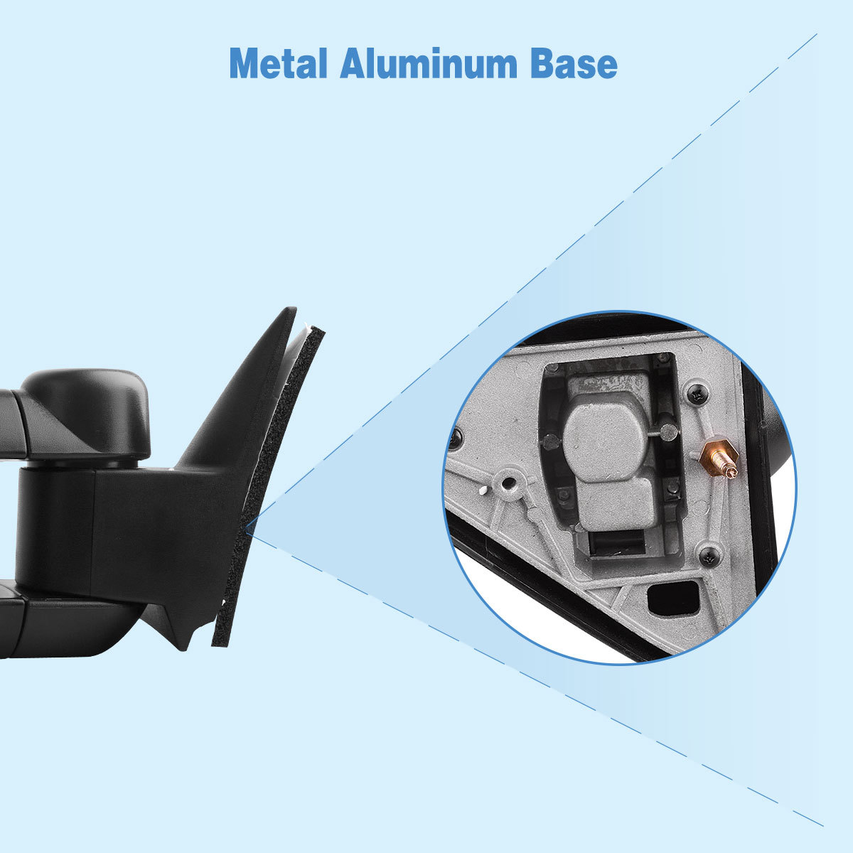 Pair for 88-98 Chevy GMC C/K 1500 2500 3500 Pickup Manual Tow Mirrors Trailer