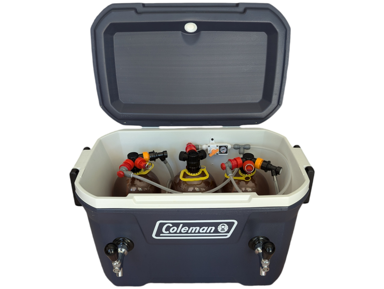 Jockey in the Box -- homebrew portable mini draft system / keezer / kegerator