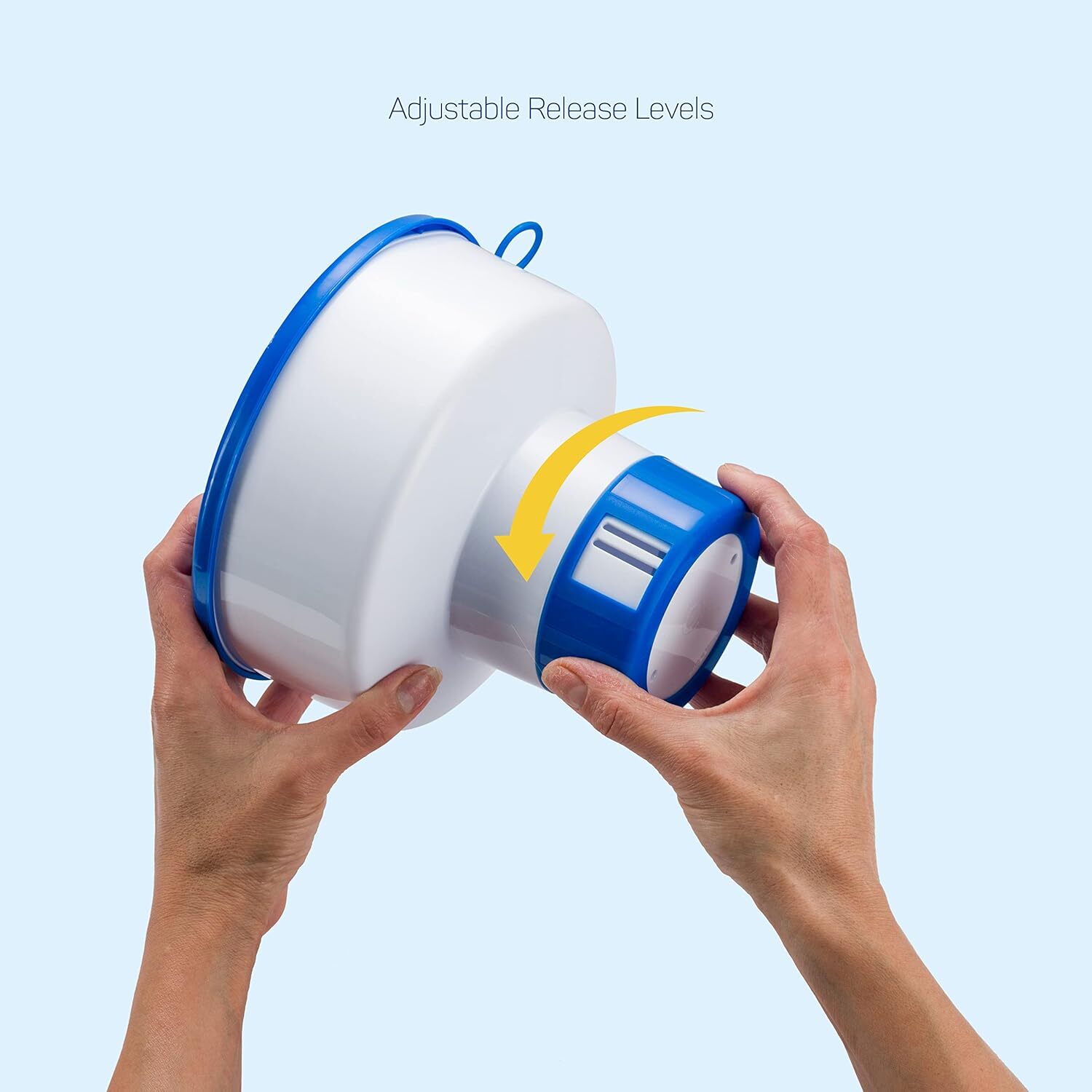 7" Diameter Pool Chlorine Floater with Adjustable Flow Vents for Pools Fits 3"