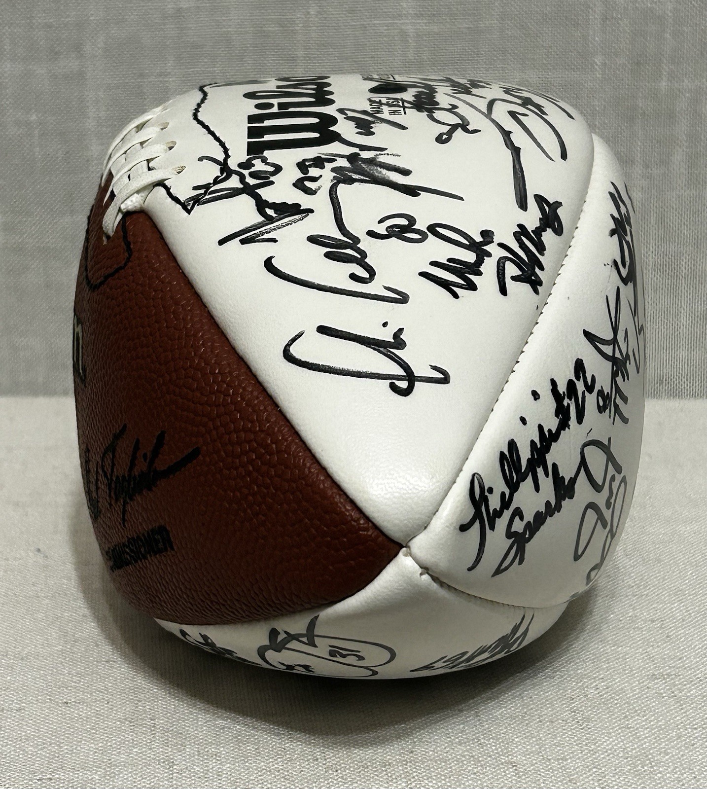 Authentic 1995 New York Giants Team Signed Football 25+ Autographs Walker Sehorn