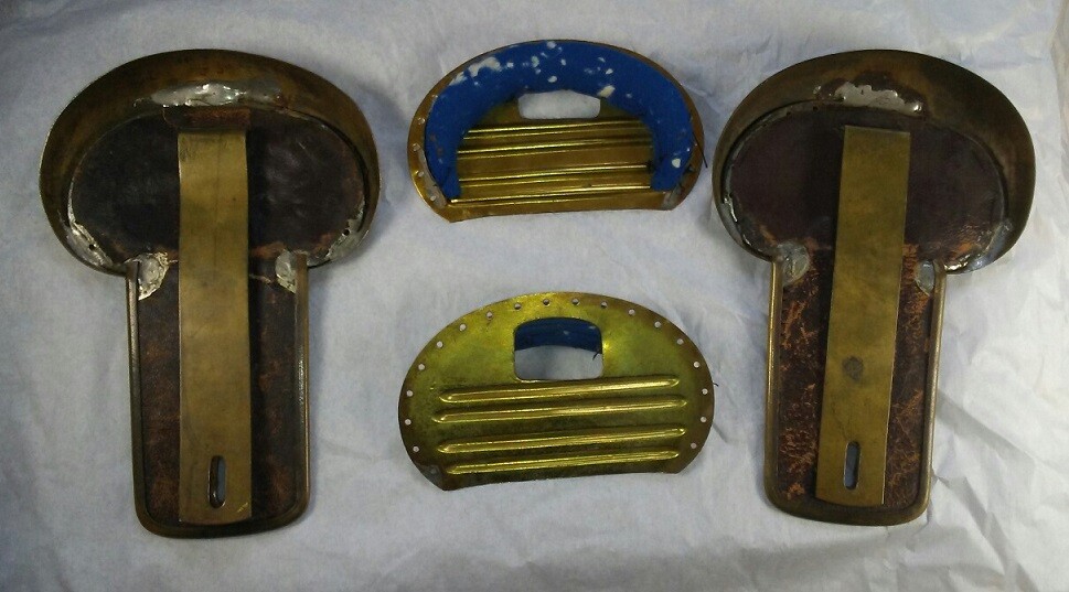 Epaulets Similar to Marines Militia Undented Crescents w.Devices 4 Drop Fringe