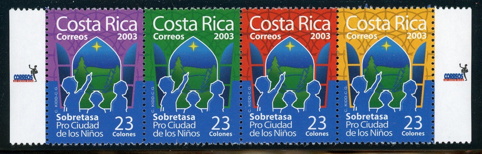 COSTA RICA MNH: Scott #RA122 "2003" Postal Tax Series #1 $$