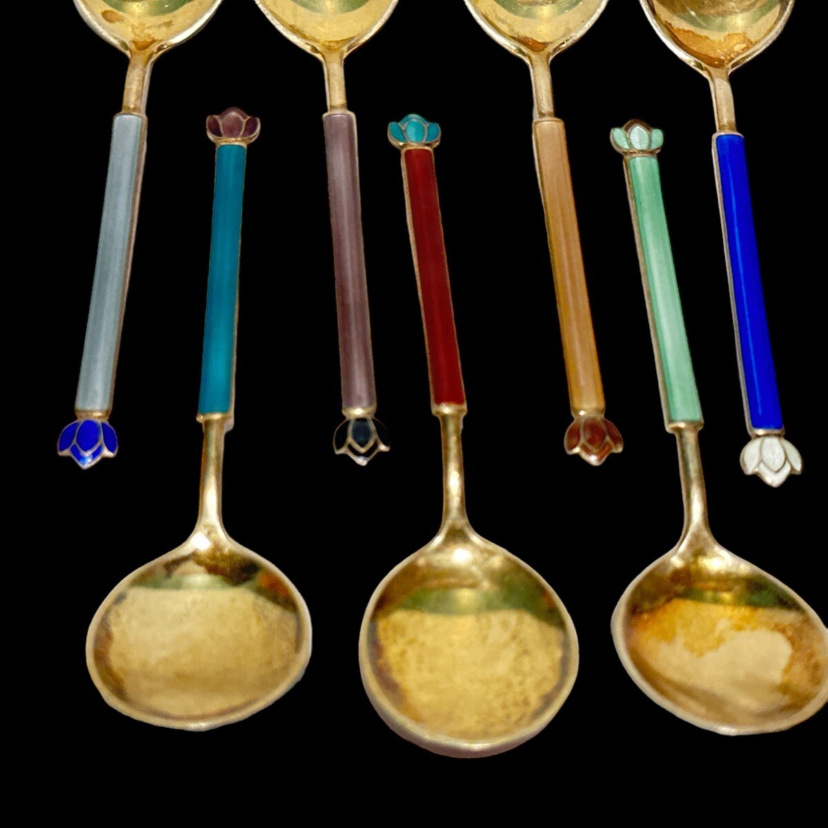 David Andersen Norway Sterling Enamel Demitasse CHOICE OF ONE