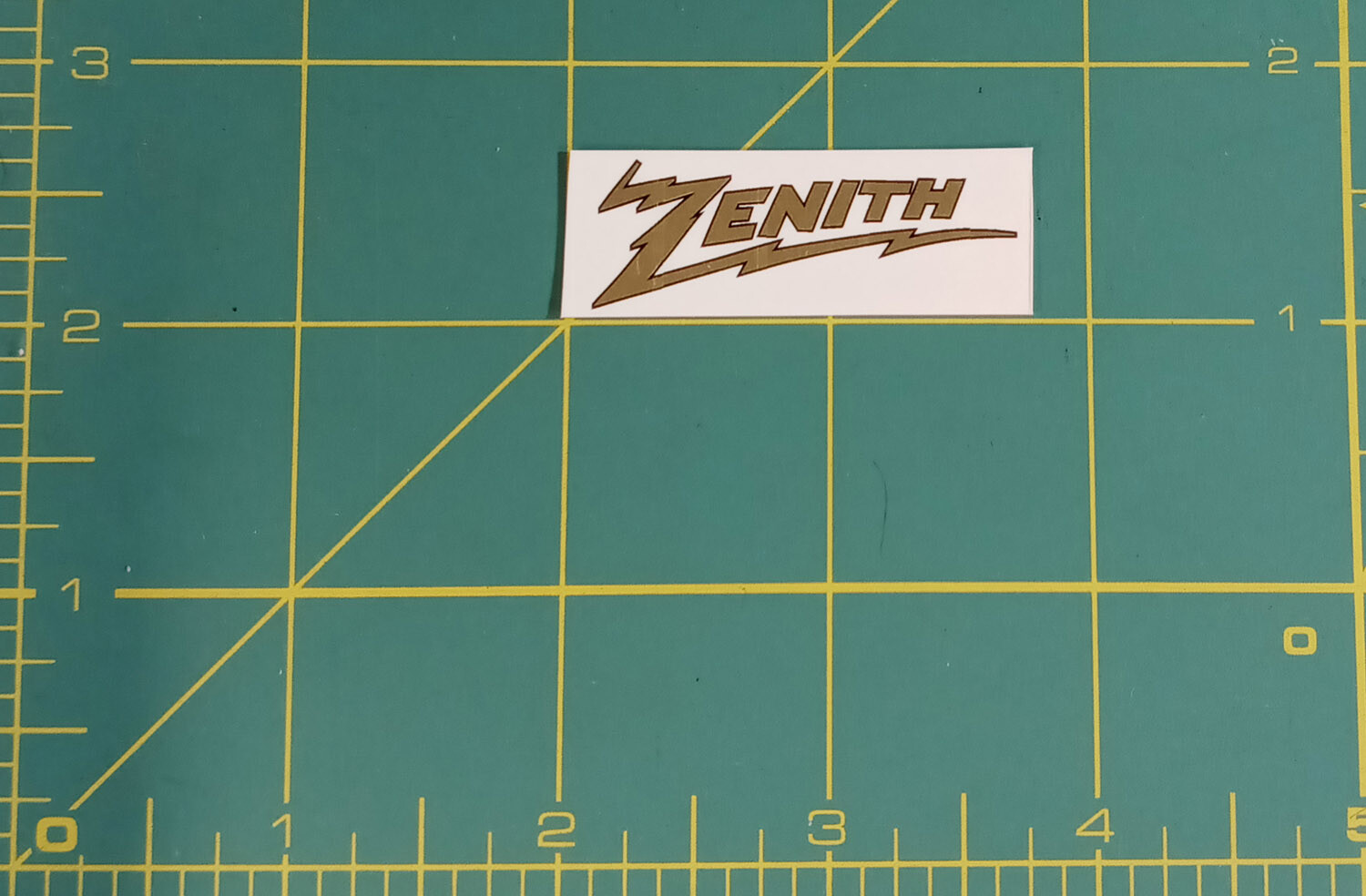 Zenith Radio Logo Water Slide Decal Sticker- Old Antique Wood Vintage Tube Radio