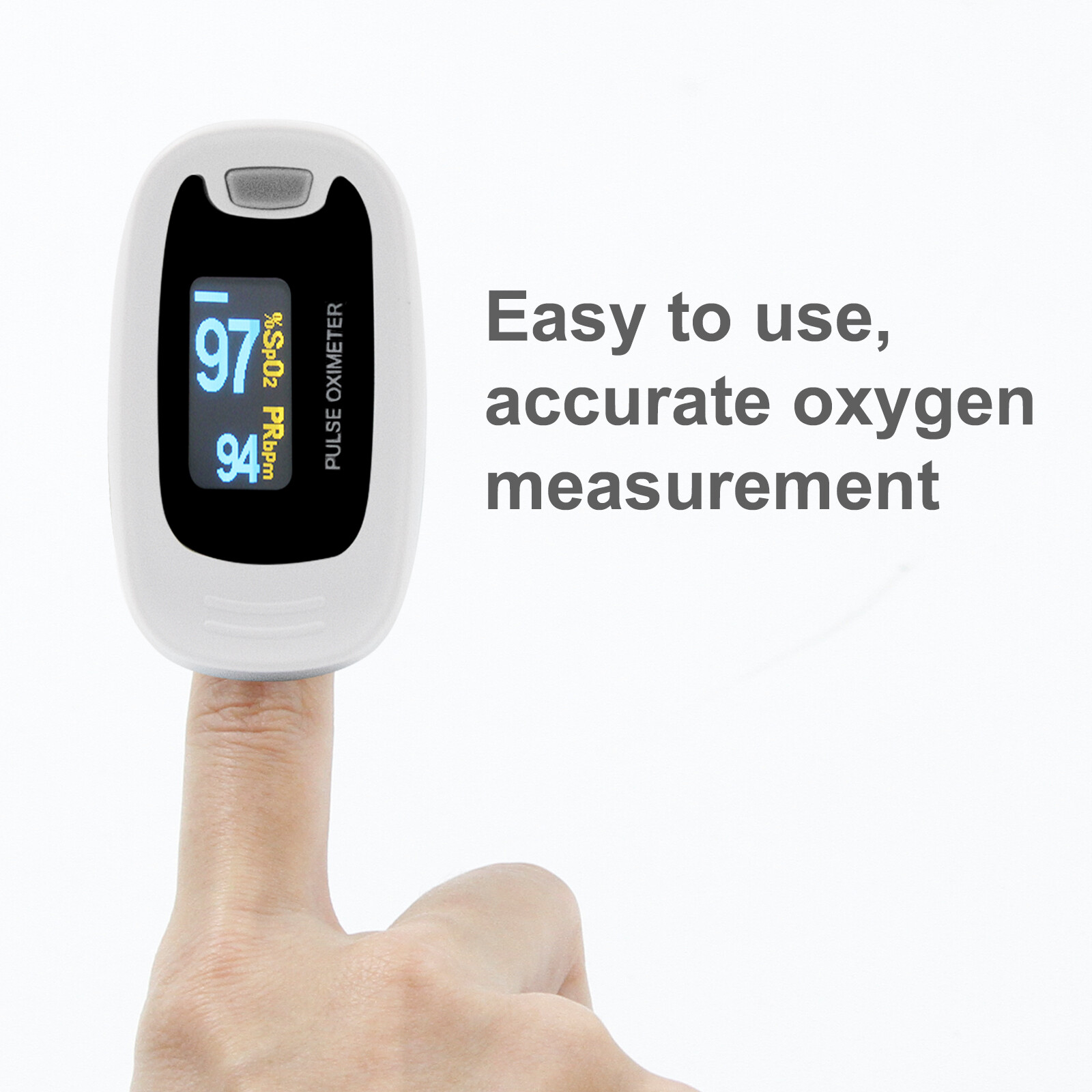 FDA Finger Pulse Oximeter OLED Blood Oxygen Meter Heart Rate SpO2 Monitor Sensor