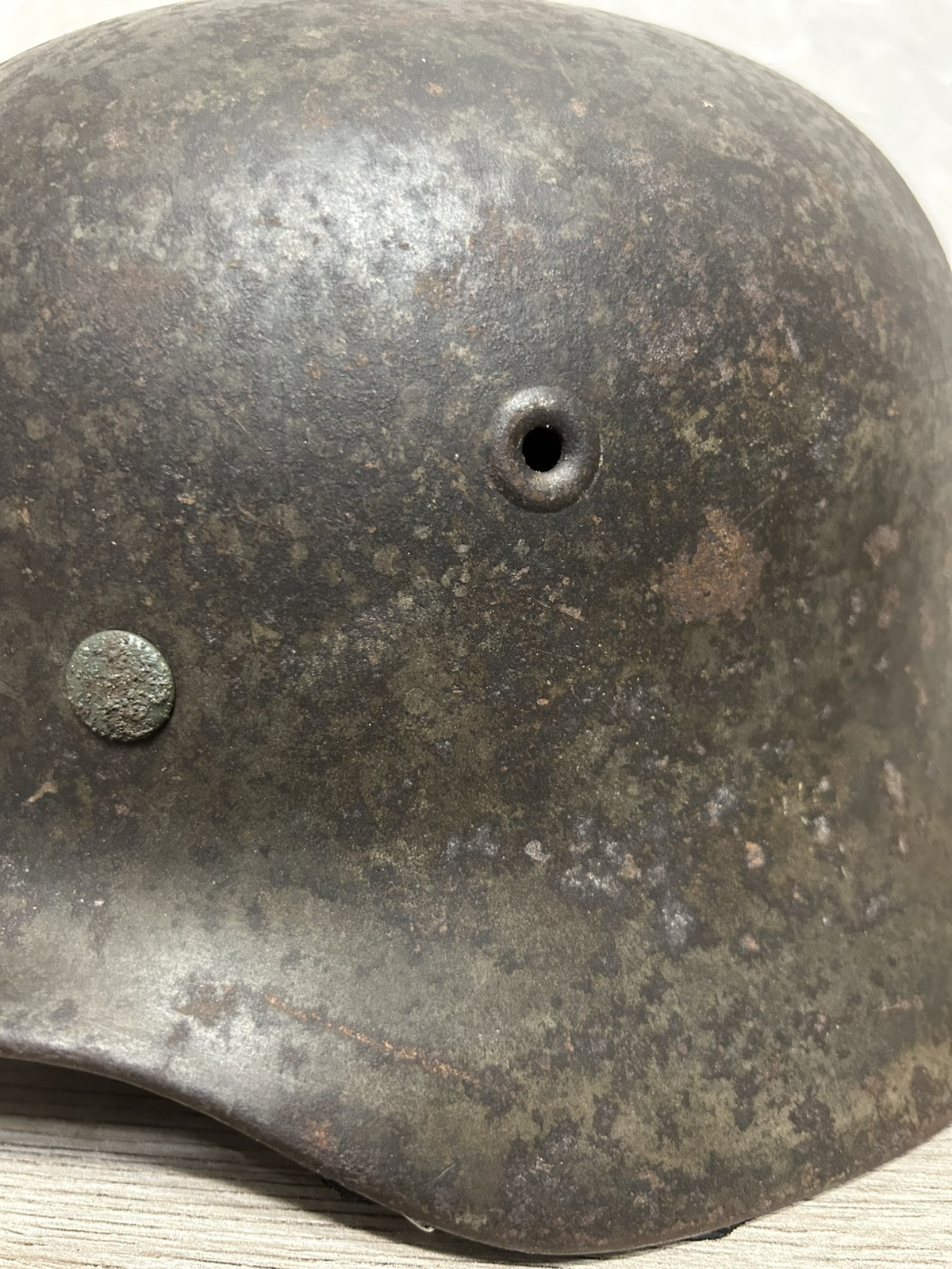 German Helmet M40 WW2 original paint (without restoration) WWII size 64