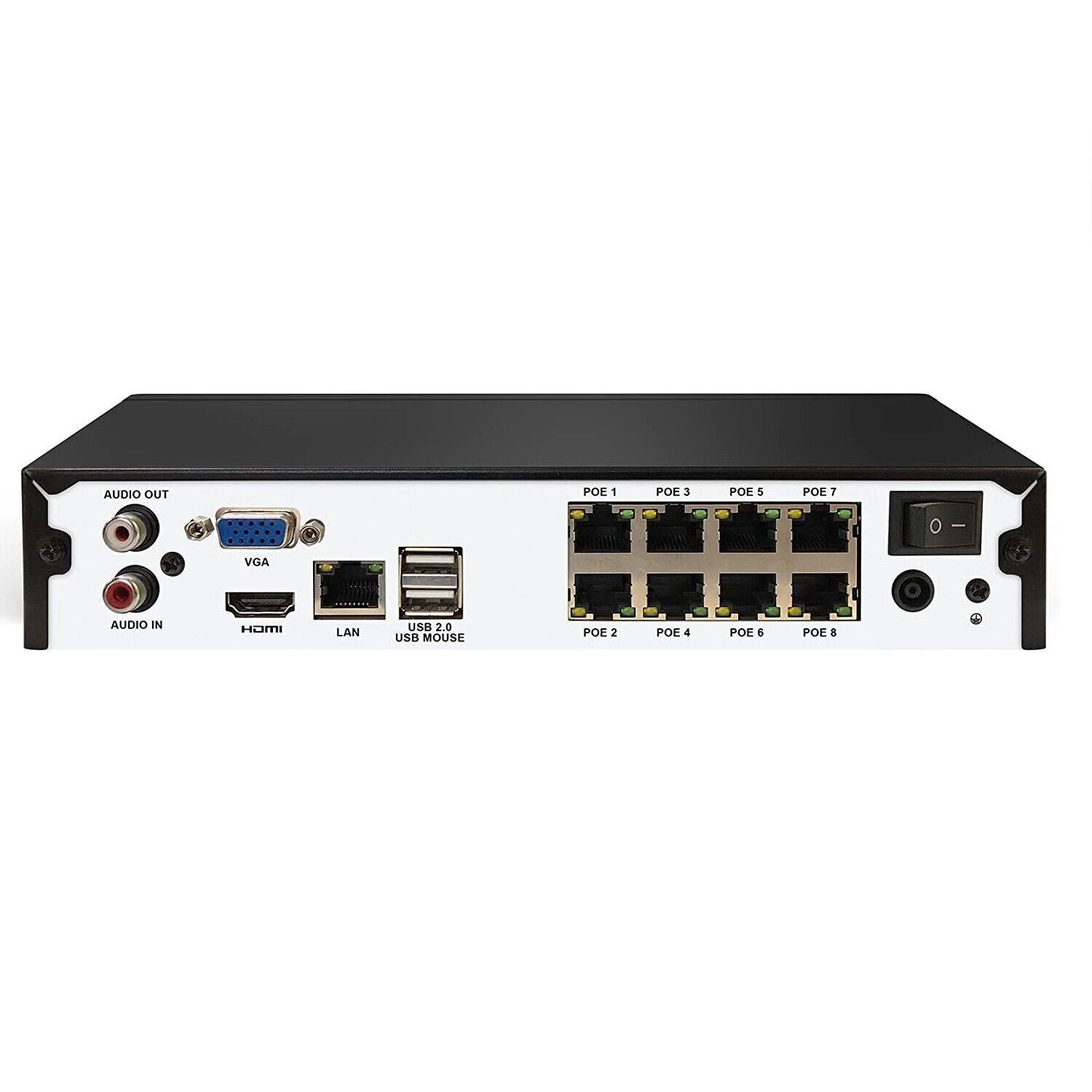 ZOSI 4K 8ch POE NVR CCTV Network 24/7 Video Recorder with 2TB Hard Drive IP66