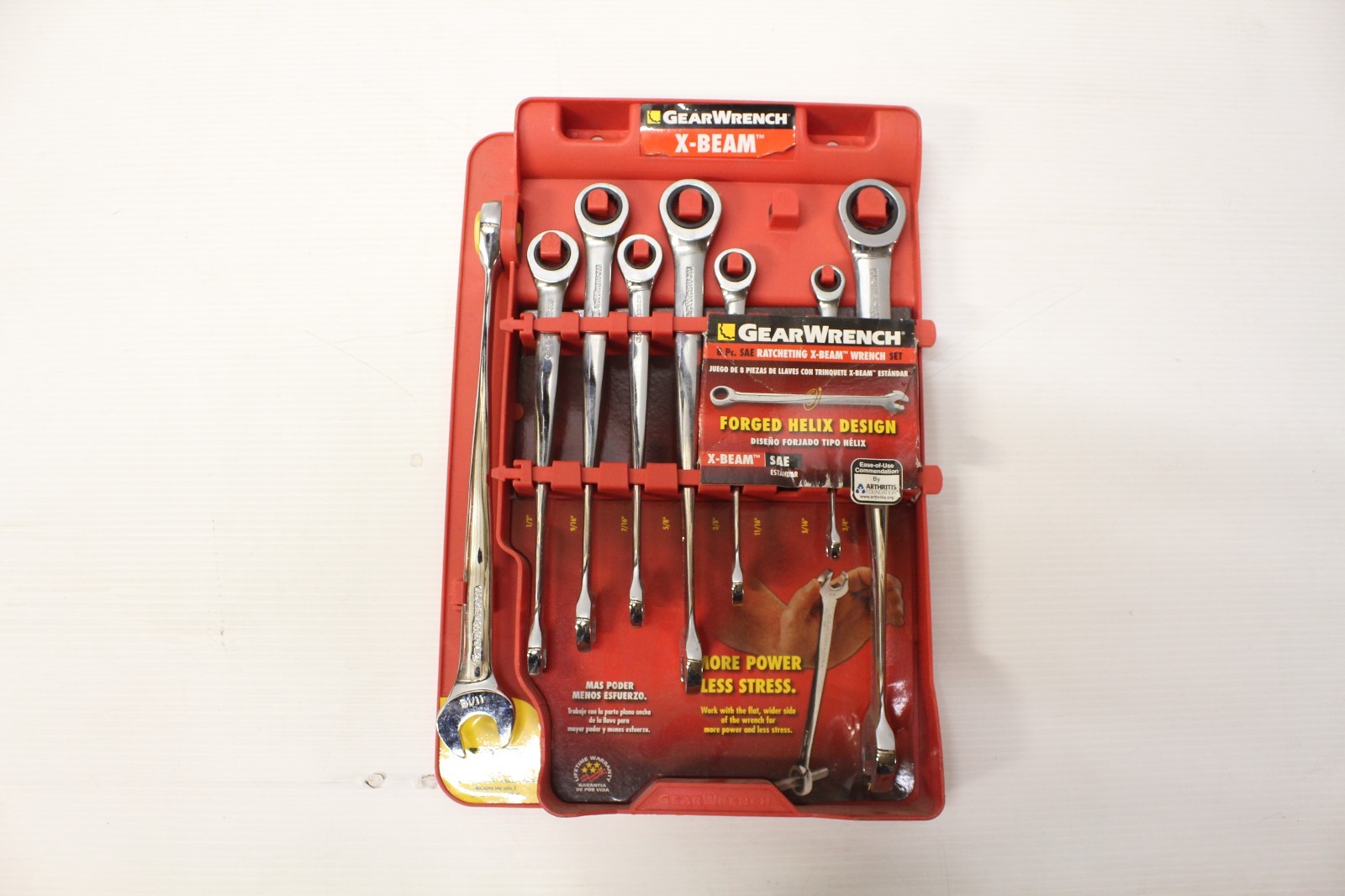 Gearwrench Tools, 8 pc. X Beam Helix Design, SAE, Part #8970