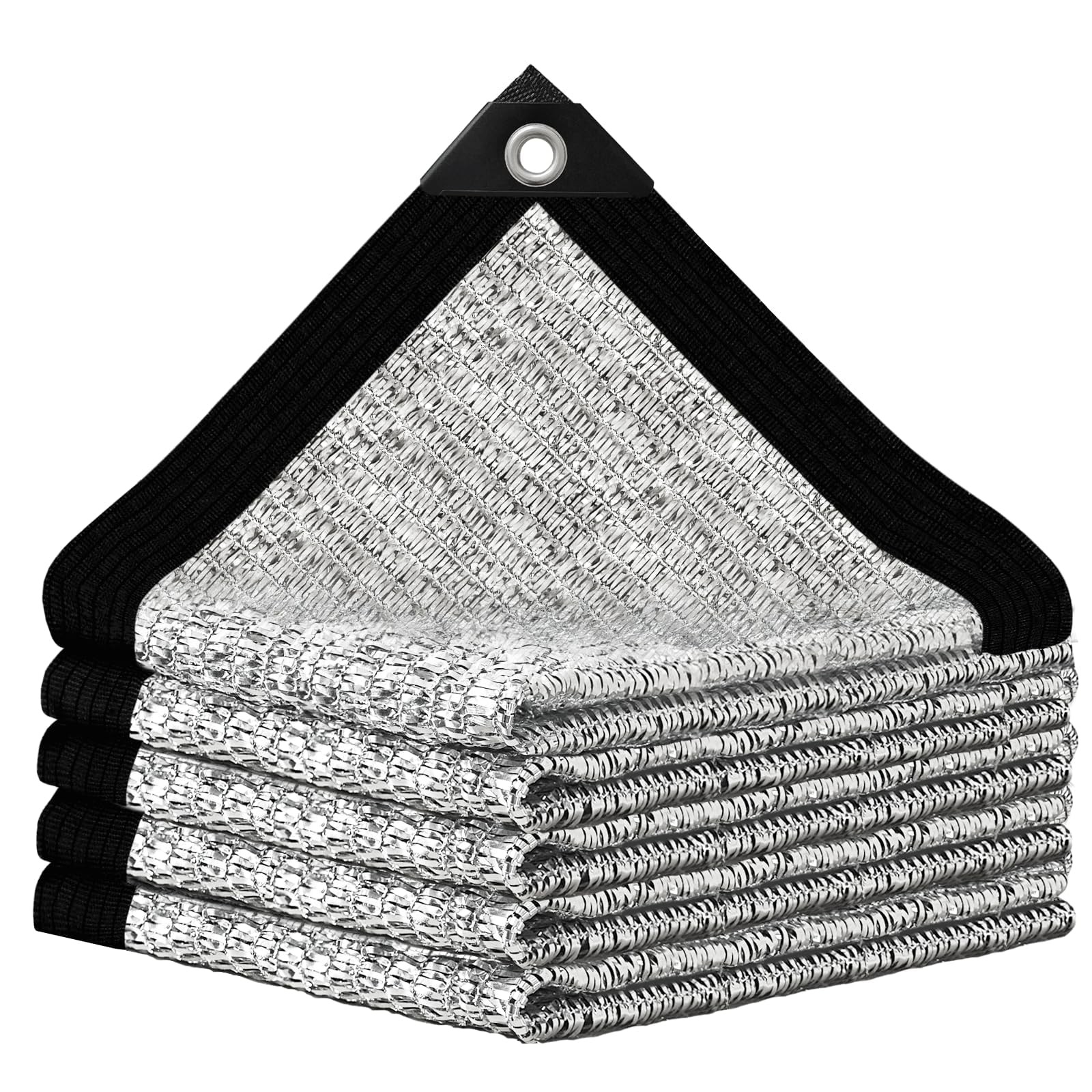 BXAEYIPOR Shade Cloth-80% Aluminum Sunblock Neting,Durable Mesh Tarp with Gromme