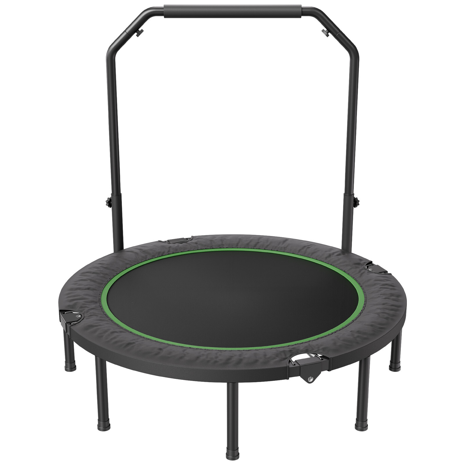 52" Foldable Mini Fitness Trampoline Adults Exercise Rebounder with Handle