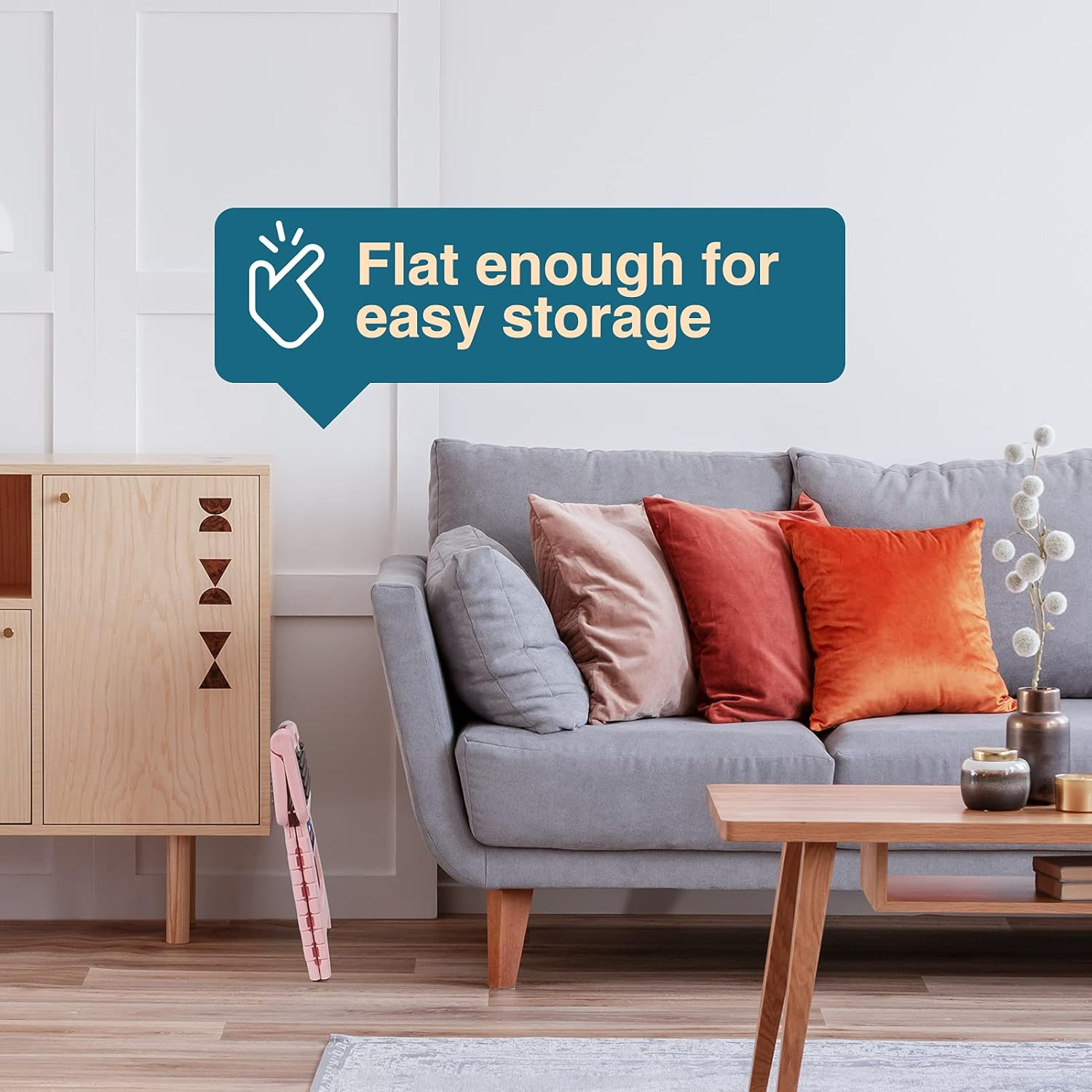 9" Folding Step Stool for Adults and Kids Holds Up to 300 lbs,Non-Slip Folding S