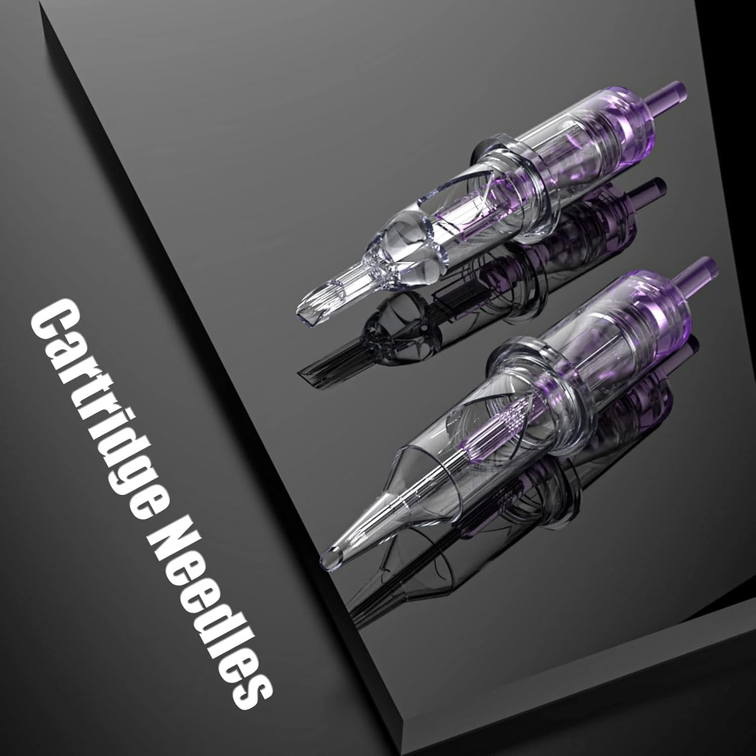 Wormhole Tattoo Cartridge Needles, 20Pcs Mixed Sizes 3RL 5RL 5RM 7RM Disposable