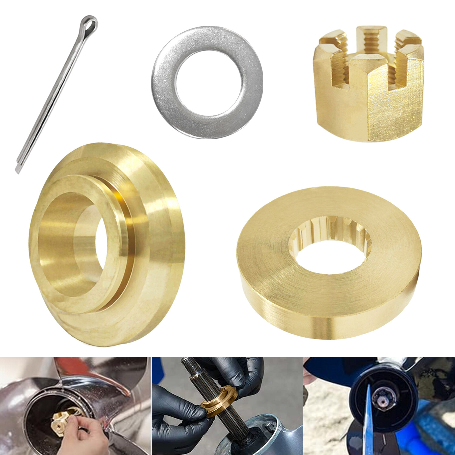 Propeller Installation Hardware Kits for Yamaha Outboard 150-300HP #6E5-45987-01