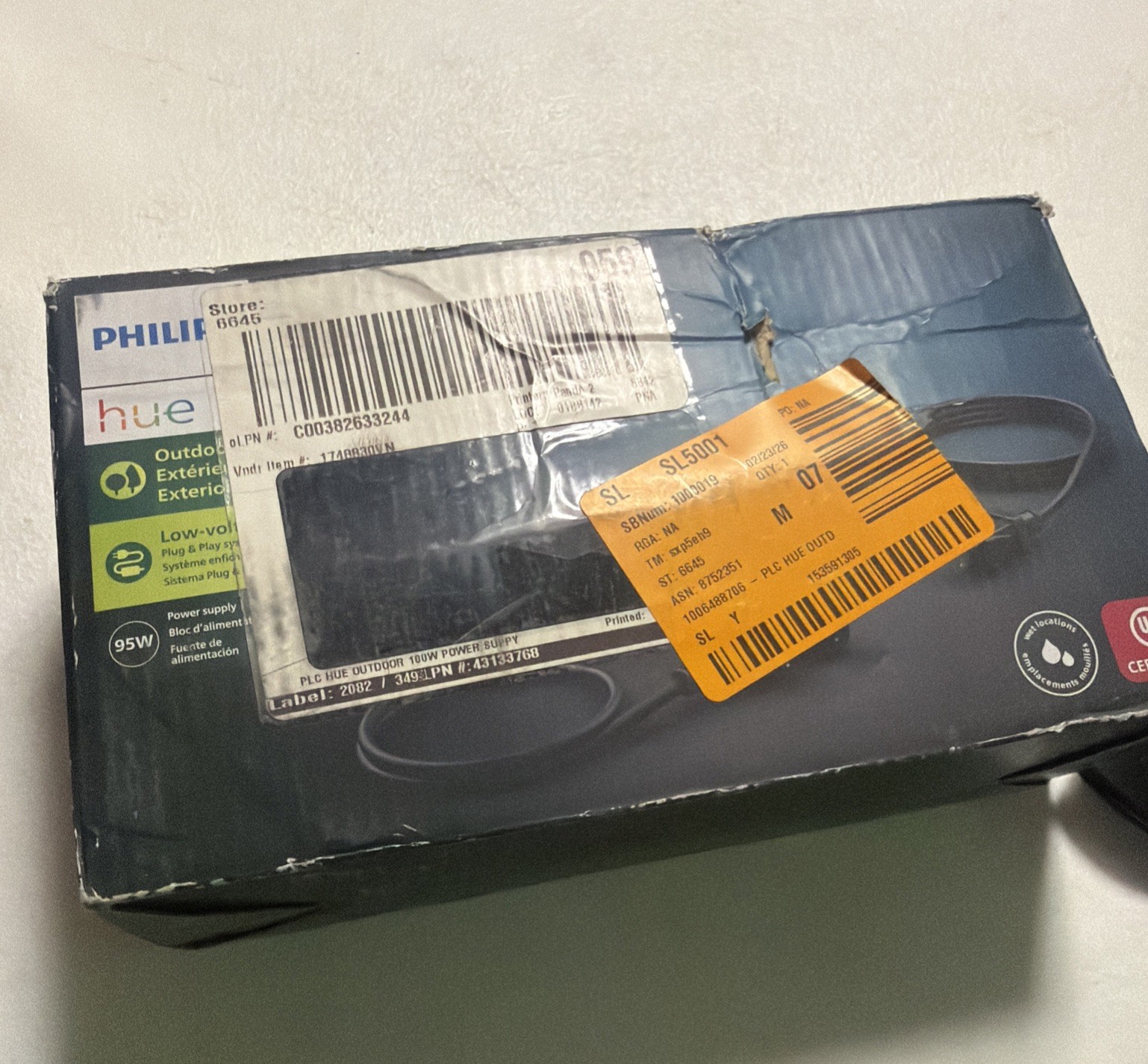Philips Hue 1748830VN 95W Outdoor Power Supply, Sealed