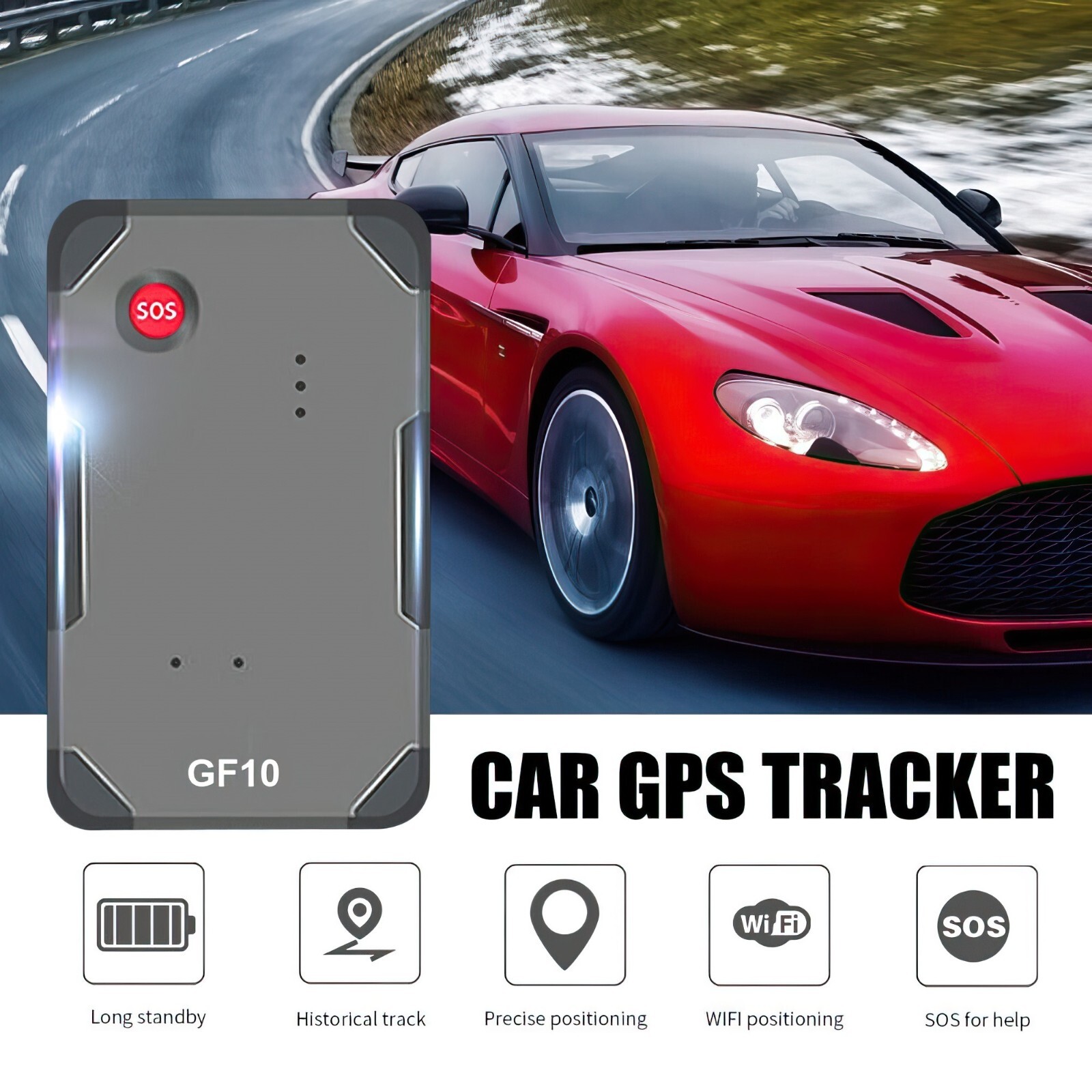 Magnetic GF10 Mini GPS Real Time Car Locator Tracker GSM/GPRS Tracking Device US