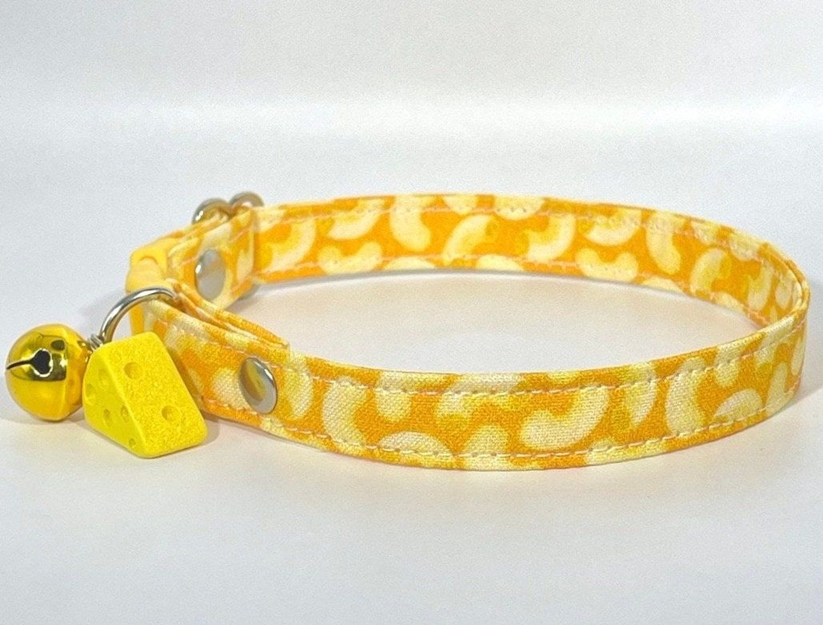 Cat Collar- "Mac and Cheese" Adjustable Breakaway Safety Quick-Release Collar