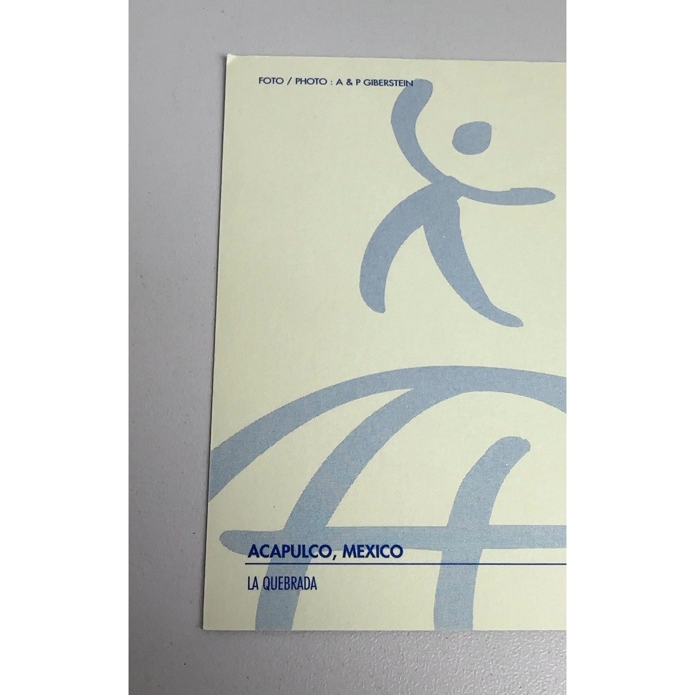 Acapulco Mexico Vintage Postcard Cliff Divers La Quebrada Blue Line ACA 022