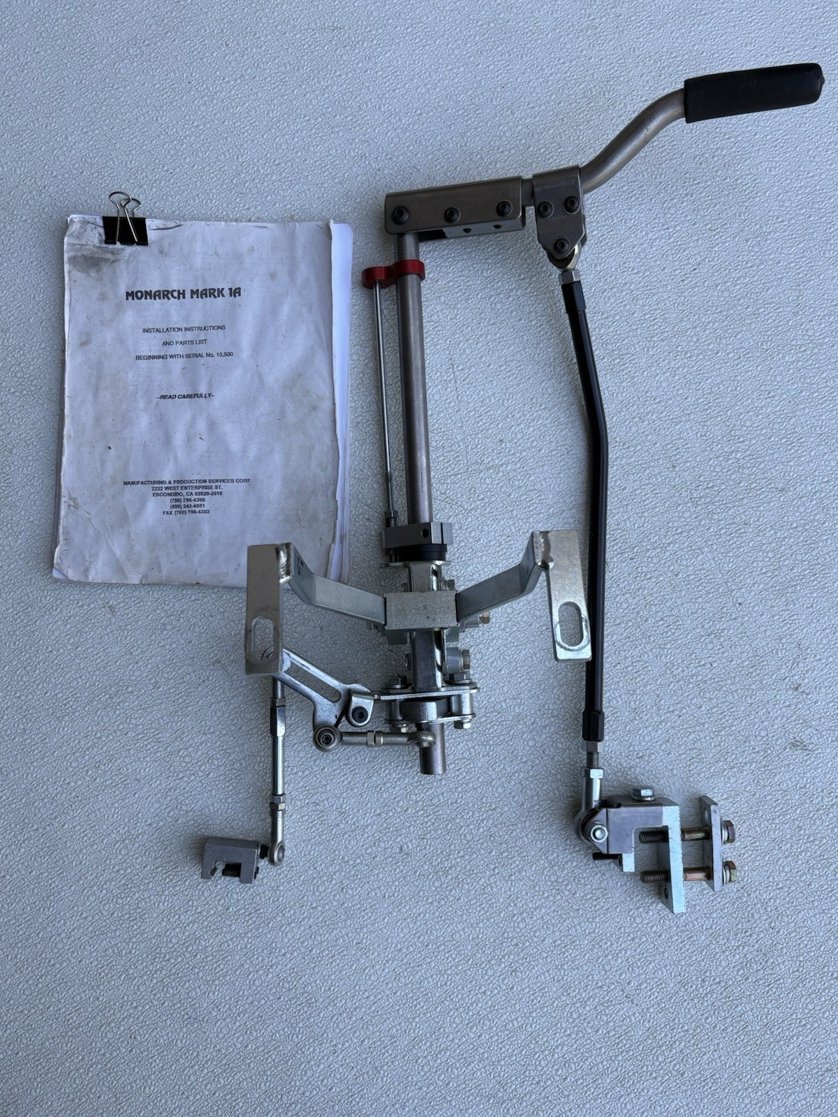 MPS handicap driver hand controls with accelerator lock out