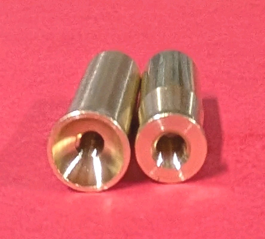Brass RAMROD TIPS One For Loading One For Cleaning Solid Brass For 3/8" Ramrod !