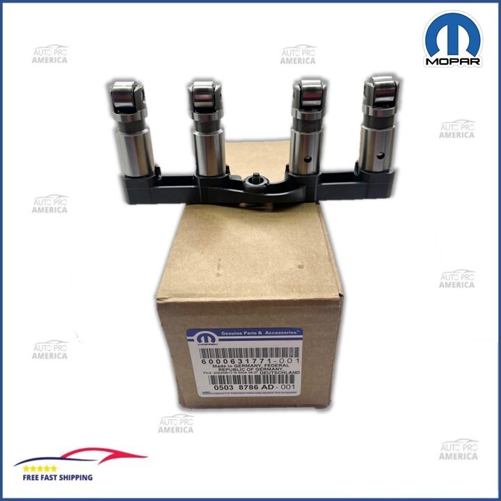 OEM MOPAR Dodge Ram Chrysler Jeep 5.7L 6.4L 2 FRONT 2 REAR Valve Lifters & Yoke