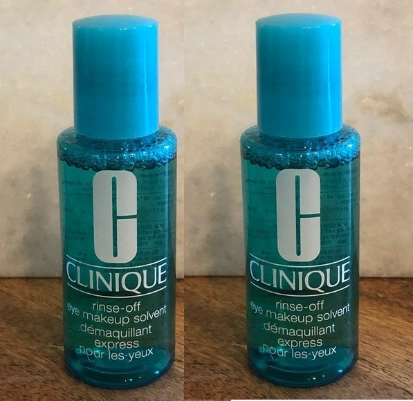 Lot of 2 Clinique Rinse off Eye Makeup Solvent 2oz/60ml* 2 = 4 Oz/ 120ml TOTAL