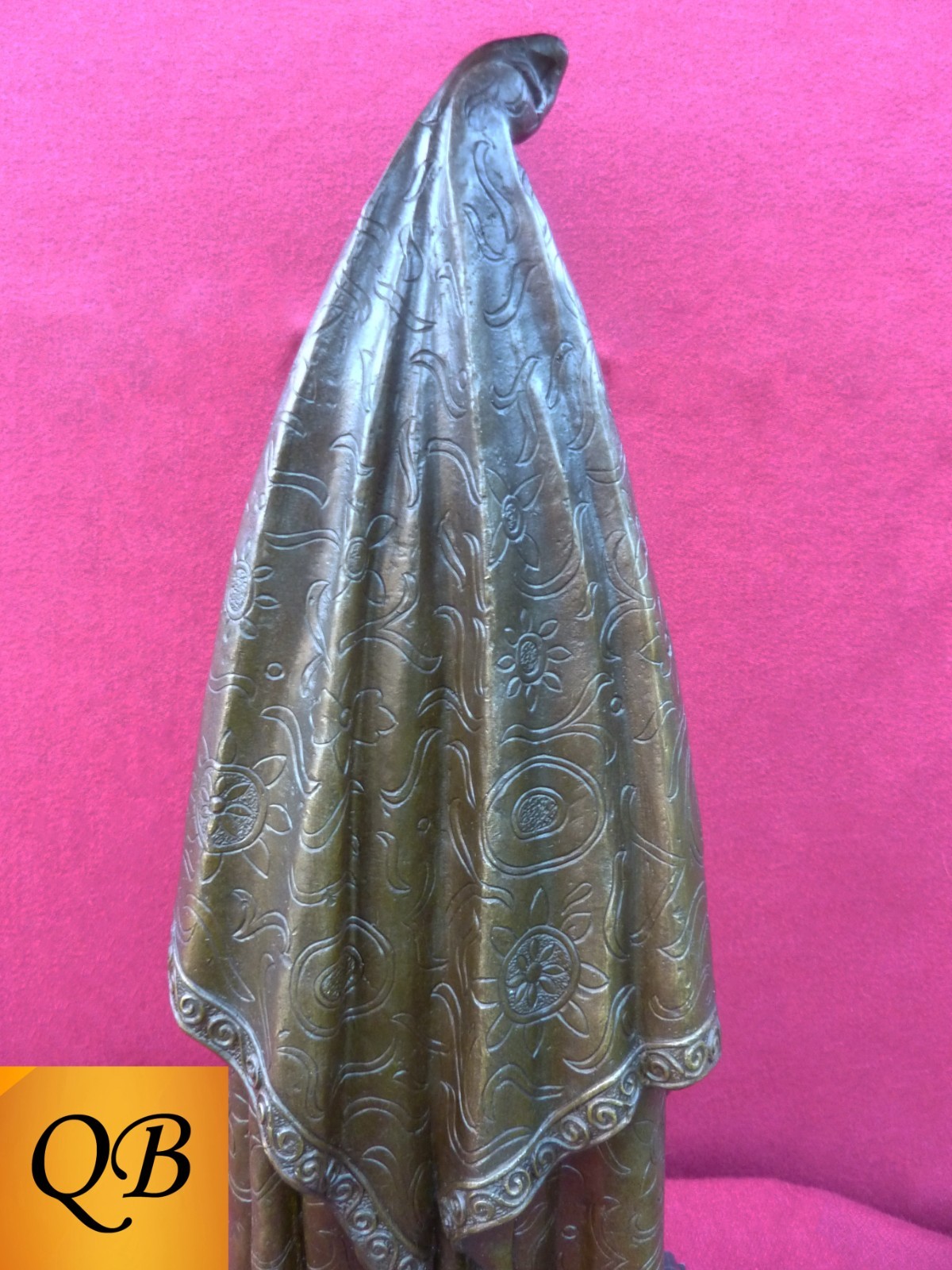 ART DECO BRONZE FIGURINE ANTINEA SCULPTURE STATUE EGYPTIAN LADY FIGURE