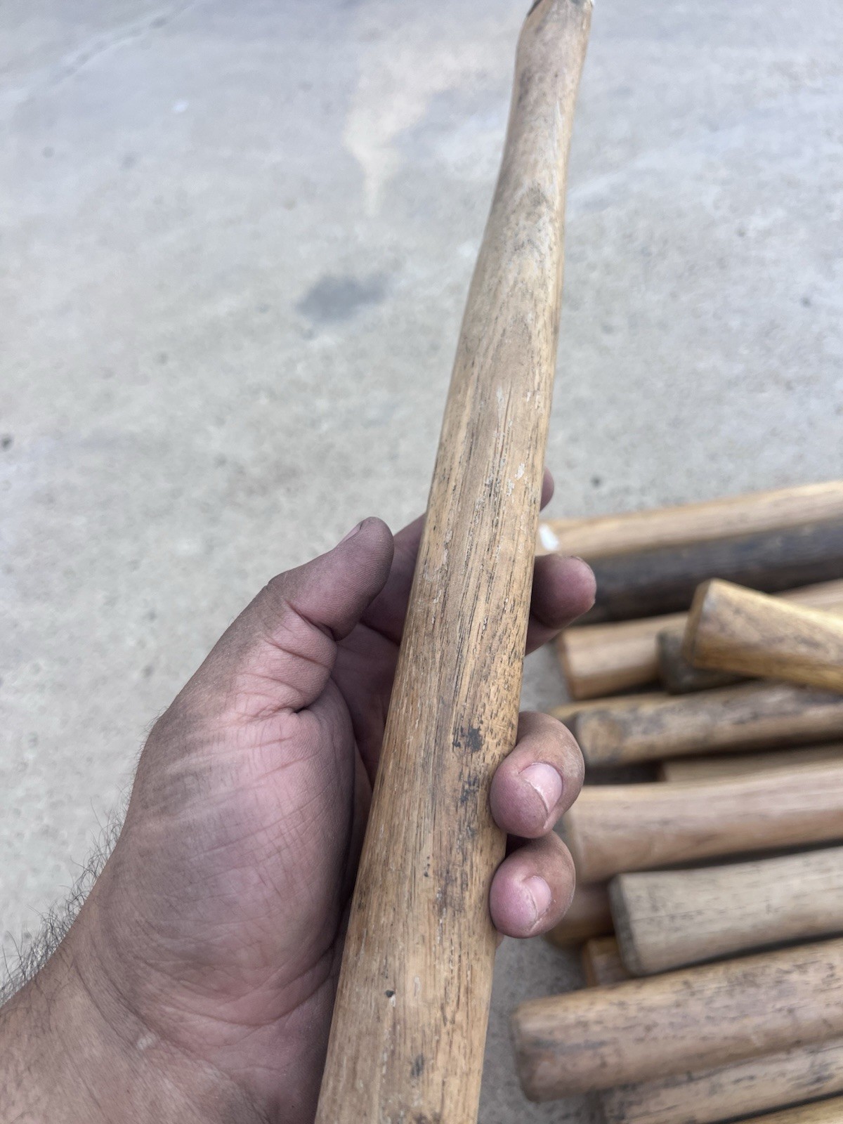 LOT of 4 Used Vaughan 12-14in Handles, Wood Turning, Repurposing, Crafting