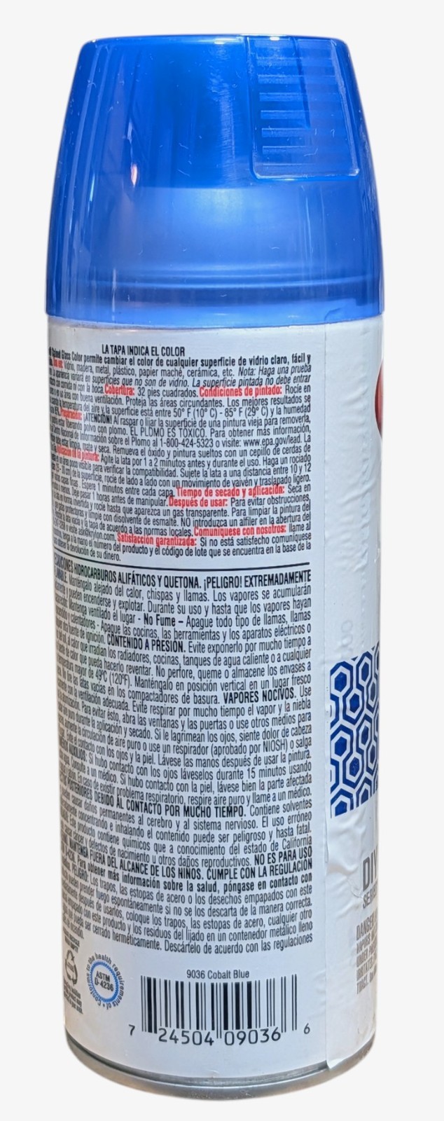 Krylon Stained Glass Cobalt Blue - Translucent Indoor Spray Paint - 11.5 Oz.