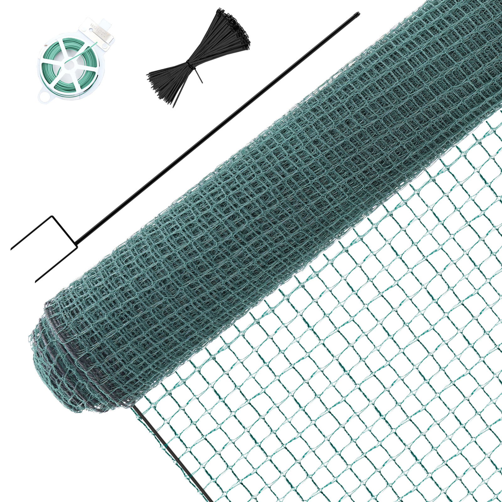 Non Electric Fence Netting,40" x 100'/164' Portable Movable Livestock Nets Mesh