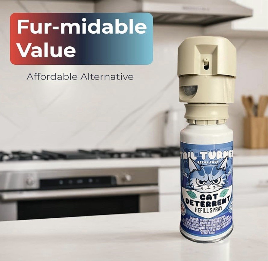 TailTurner Cat Deterrent Refill Spray Only (No Motion Sensor) 3.89oz SSSCat