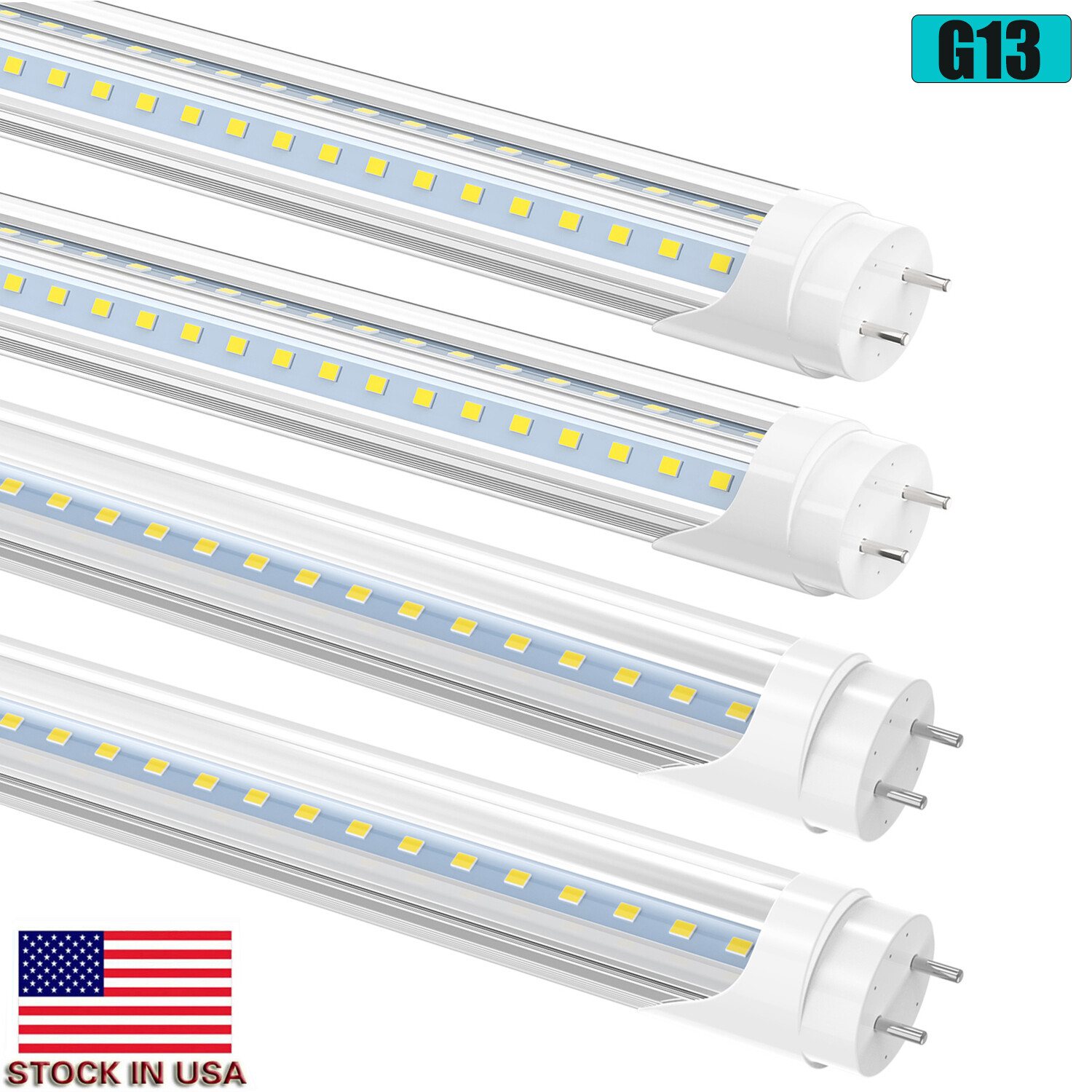 G13 T8 4 FT LED Shop Lights Bi-Pin 22W 28W LED Tube Light Bulbs 6500K Cool White