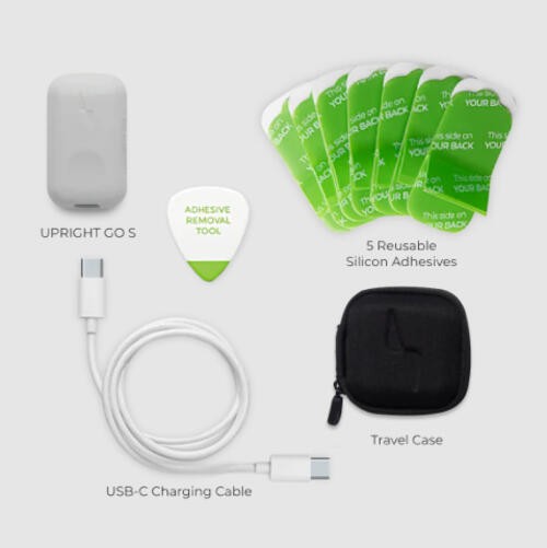 UPRIGHT GO S Posture Trainer and Corrector Light Gray BRAND NEW in BOX & SEALED