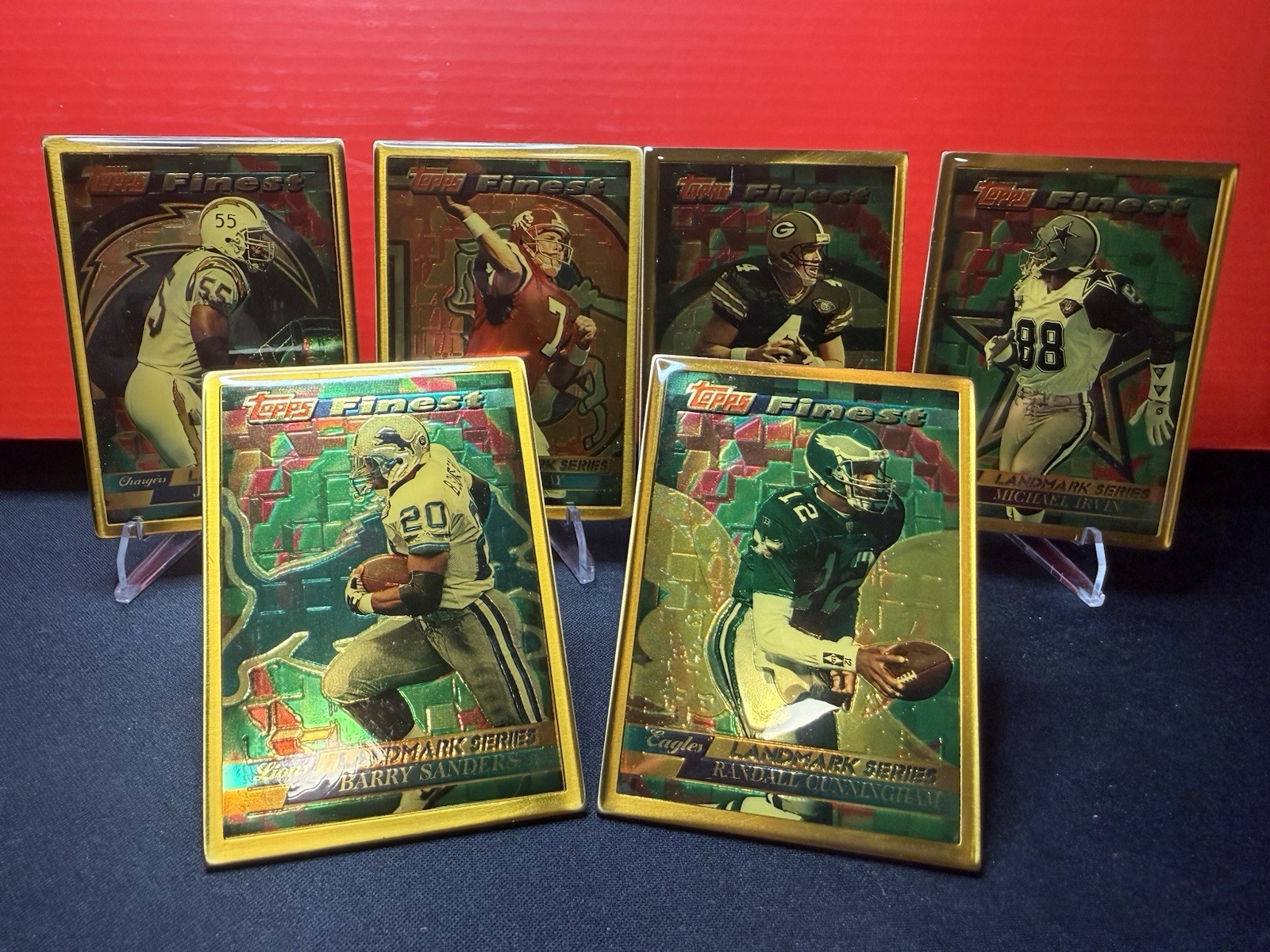 1995 NFL 🏈 Topps Landmark Series BRONZE 🔥 Lot (6) BARRY-ELWAY-IRVIN & More!🌟