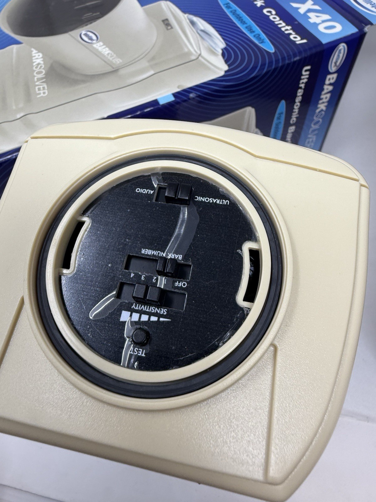 Intellipet Bark Solver x40 Ultrasonic Outdoor Dog Bark Control ~ Open Box *Read